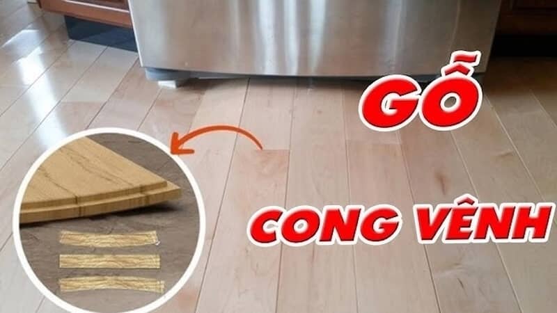 Gỗ bị cong vênh do chưa kiểm soát độ ẩm tốt