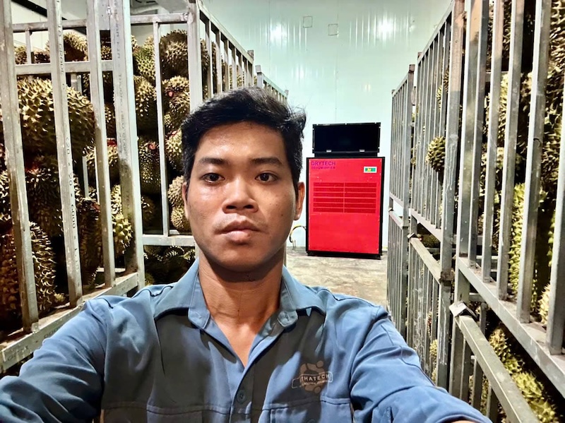 Dự án máy hút ẩm Drytech ứng dụng phòng ủ sầu riêng bởi MITHATECH